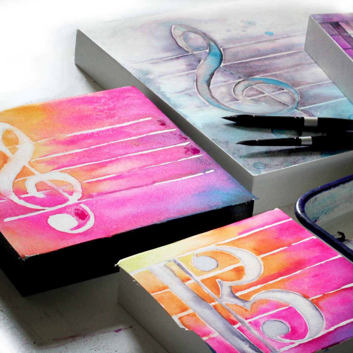 small clef paintings by Jamie Hansen