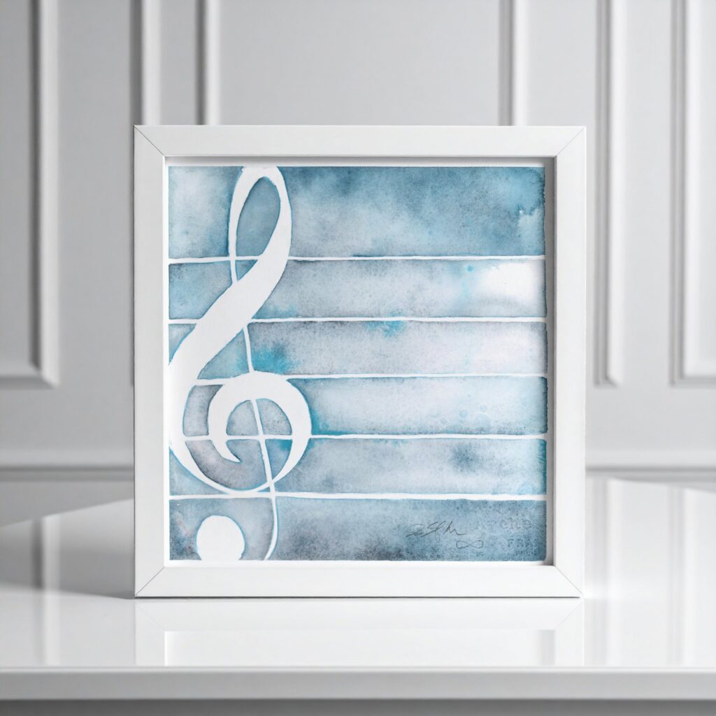 Treble Clef in Frost