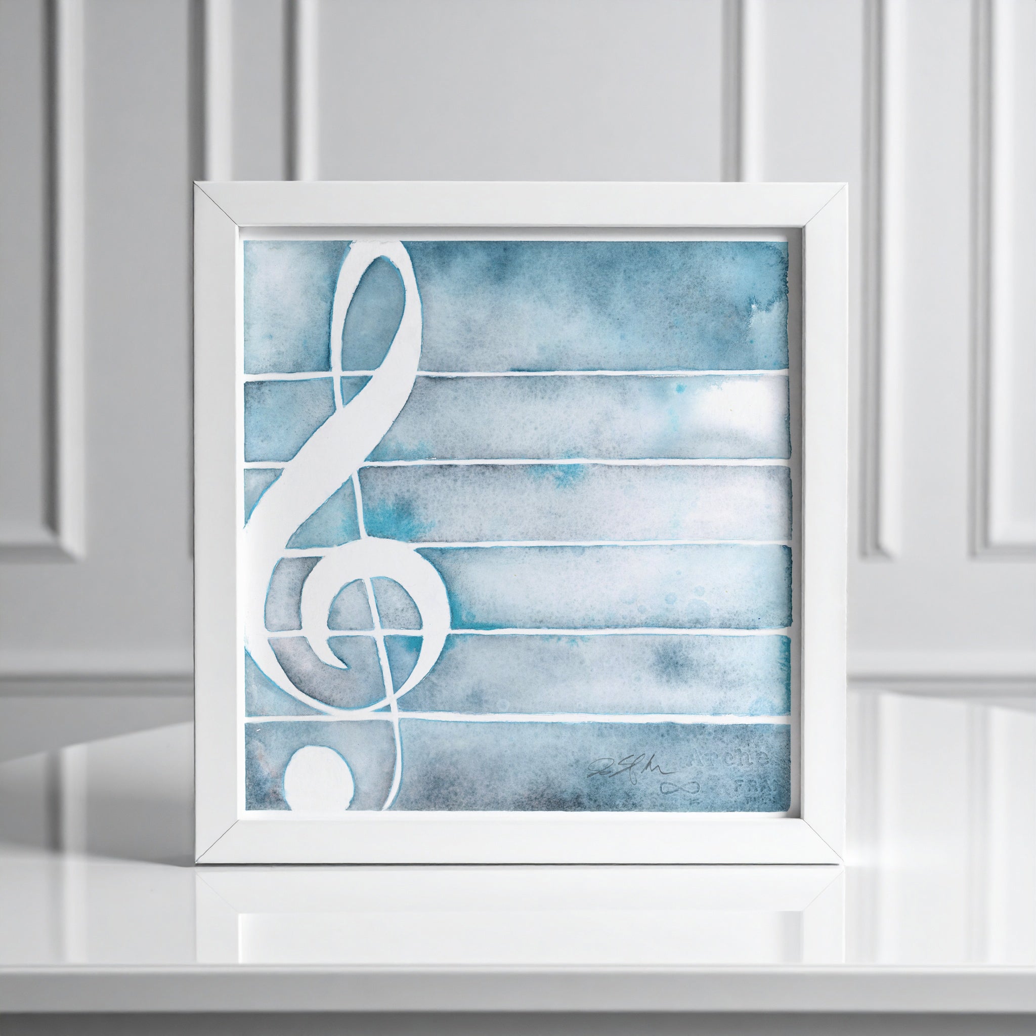 Treble Clef in Frost