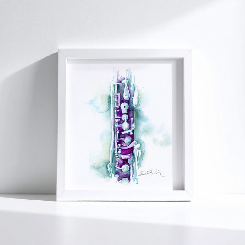 E-flat Alto Clarinet in Purple and Turquoise