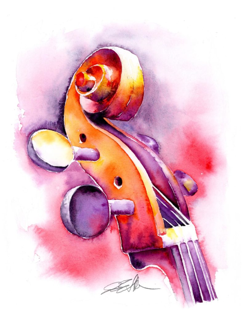 Cello Headstock