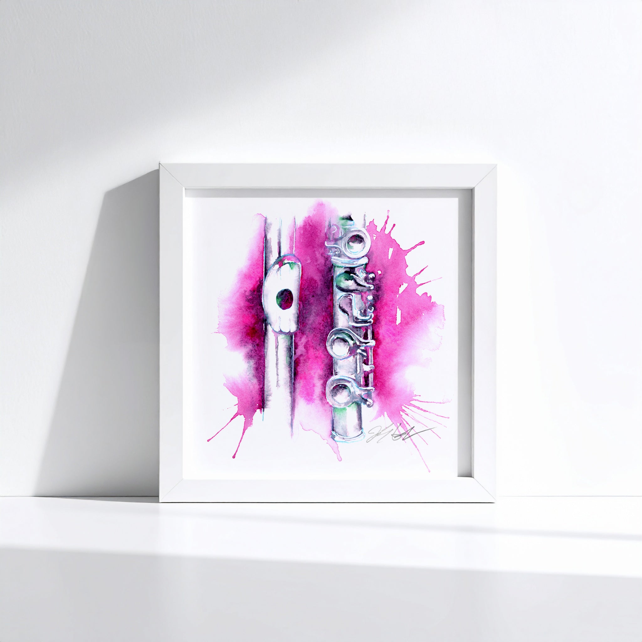 Flute in Moonglow and Magenta